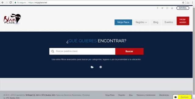 Ninja Place Web App (Home)